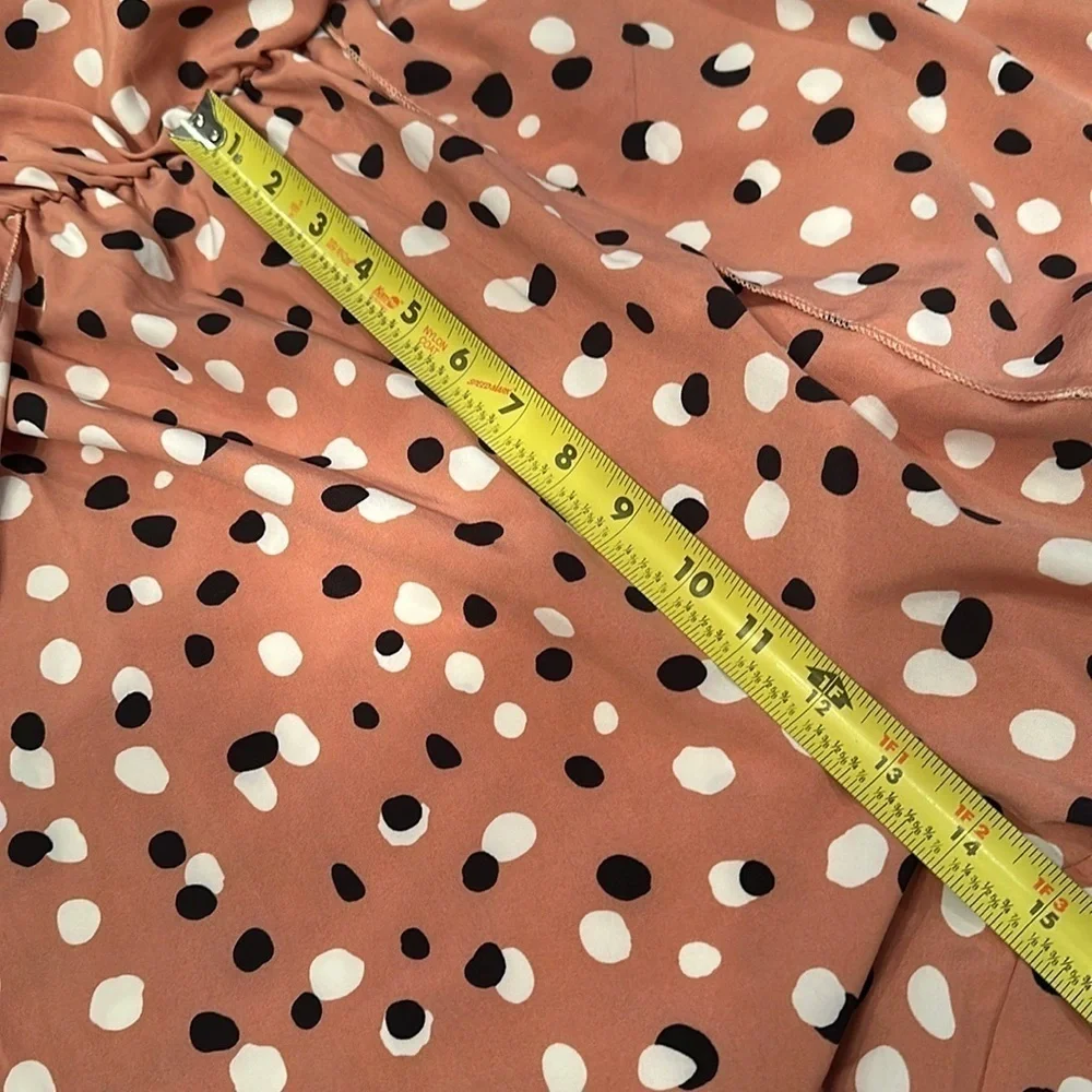 Pink Black Polka Dot Strapless Split Leg Jumpsuit Party S…